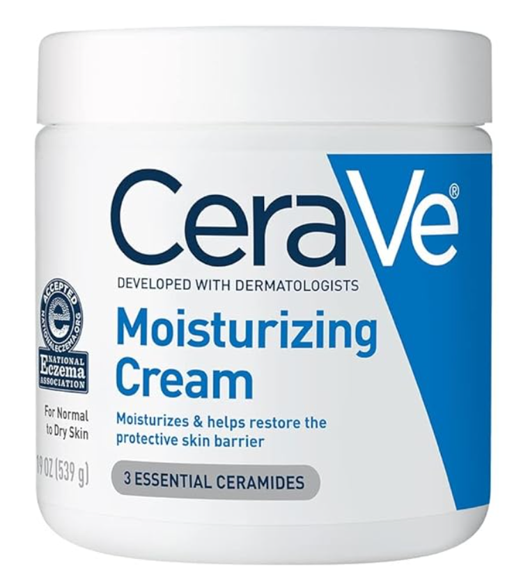 CeraVe Moisturizing Cream, Body and Face Moisturizer for Dry Skin
