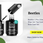 Beetles 2 Pcs 15ml No Wipe Gel Top Coat and Base Coat Set