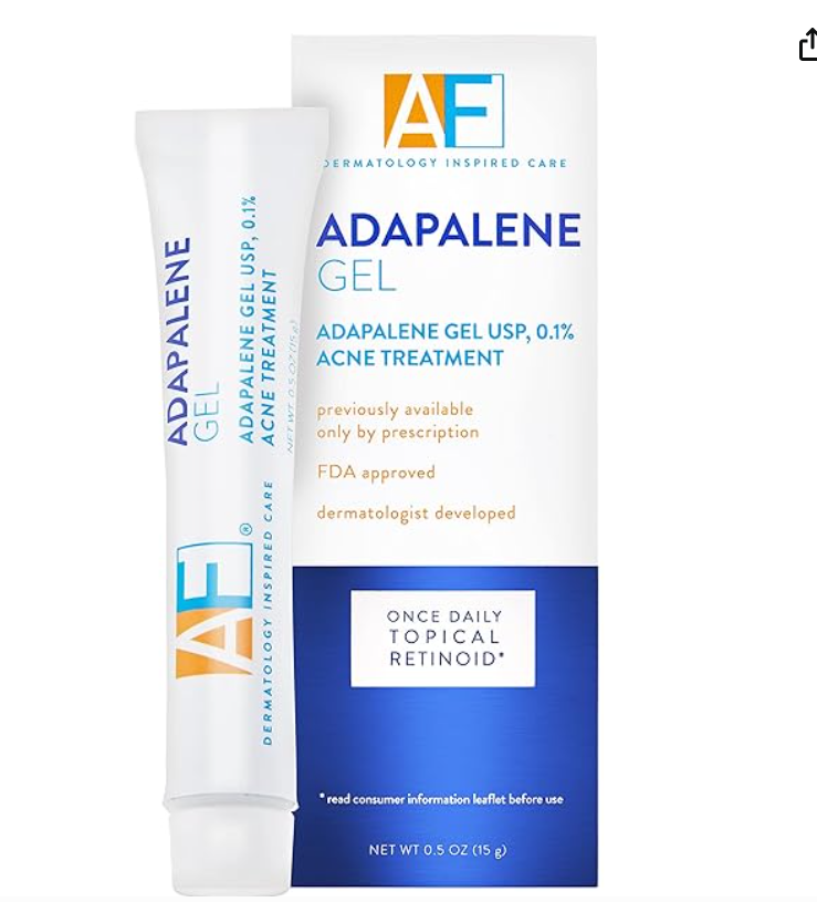 Acne Free Adapalene Gel 0.1%, Once-Daily Topical Retinoid Acne Treatment