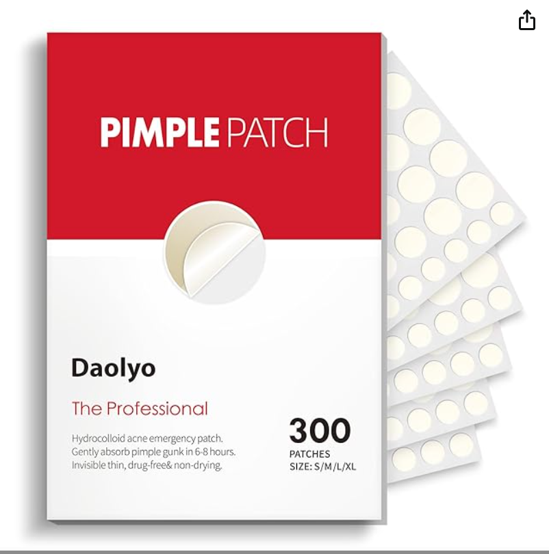 Pimple Patches for Face, 4 Size 300 Counts Acne Patches,