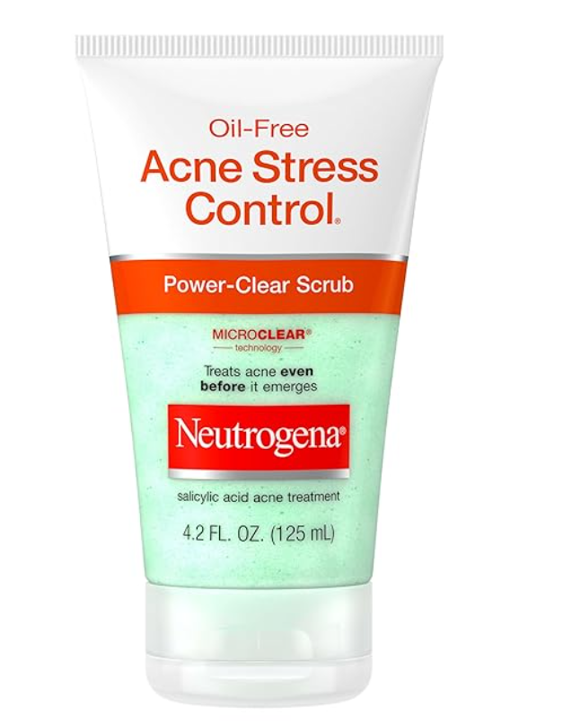 Neutrogena Oil-Free Acne Stress Control Power-Clear Facial Scrub,