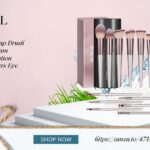 BS-MALL Makeup Brush Set 18 Pcs Premium Synthetic Foundation Powder Concealers Eye shadows Blush